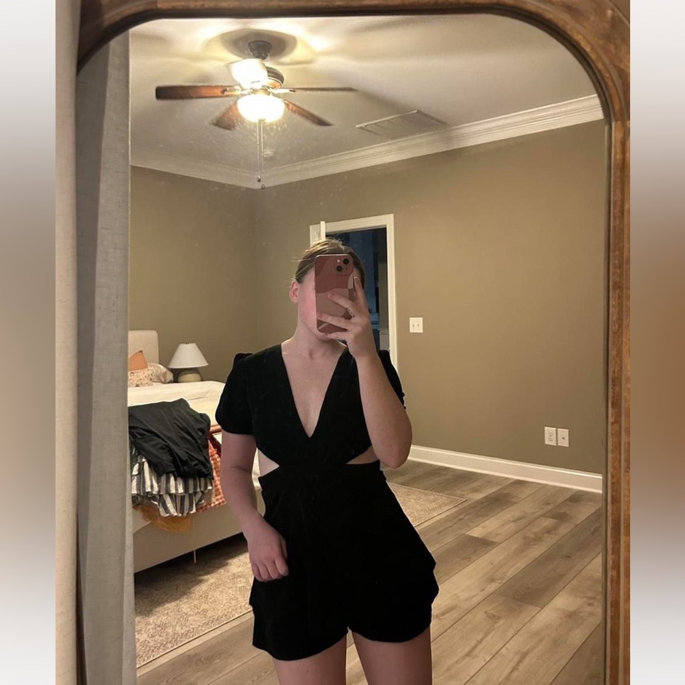 Altar’d State Black Cutout Romper